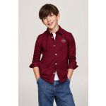 Tommy Hilfiger košile KB0KB09265 vínová – Zboží Dáma