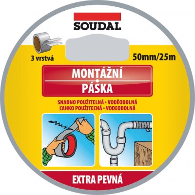 Soudal Páska montážní 50 mm x 25 m – Zbozi.Blesk.cz