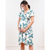 Těhotenské a kojící šaty Zavinovací těhotenské šaty Seraphine Atara Ecru