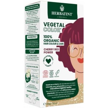 Herbatint Vegetal Color bio rostlinná barva na vlasy CHERRY RED POWER červená třešeň