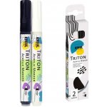TRITON akrylové popisovače bílé a černé 2 ks – Hledejceny.cz