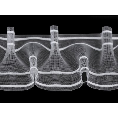 Záclonovka šíře 10 cm žabkové řasení Varianta: transparent, Balení: 1 m – Hledejceny.cz