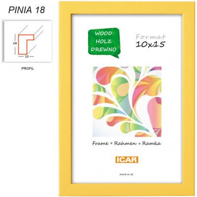 CODEX rám dřevo PINIA 30x40 cm, žlutý (18) – Hledejceny.cz