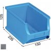 Úložný box Allit Plastové boxy na drobný materiál 150x235x125 mm šedé