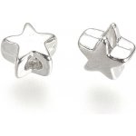 Kovový korálek - starostříbrný - hvězda - 5 x 5 x 3,5 mm - 1 ks – Sleviste.cz
