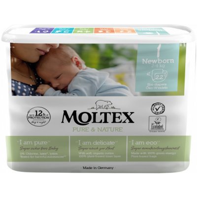 Moltex Pure & Nature Plenky Newborn 2-4 kg 22 ks_NEW
