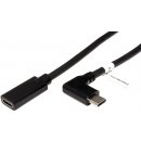 Roline 11.04.5496 SuperSpeed 5Gbps (USB 3.0) prodlužovací USB C(M) lomený - USB C(F), 2m, černý