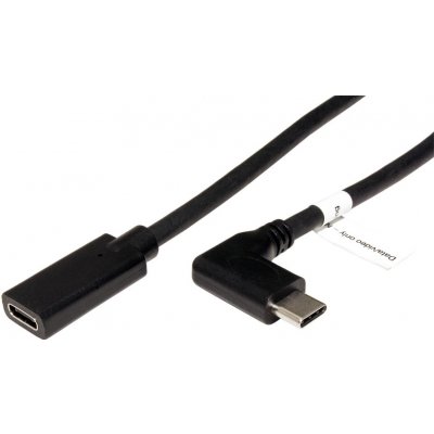 Roline 11.04.5496 SuperSpeed 5Gbps (USB 3.0) prodlužovací USB C(M) lomený - USB C(F), 2m, černý