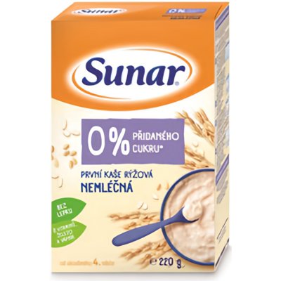 Sunar Nemléčná kaše První rýžová 220 g