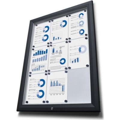 Jansen Display Venkovní vitrína 15 x A4, černá RAL 9005 | Zboží Auto
