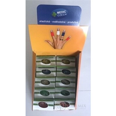 MEDIC Bandáž Finger Karton Mix 2,5 cm x 4,5 m náplast elastická rychloobvaz 2 ks