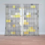 Sablio Záclony Blocks 2: 2ks 150x250cm – Zboží Mobilmania