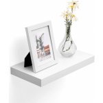 Vasagle Nástěnná polička Rezan, bílá, 20 x 40 cm – Zboží Mobilmania
