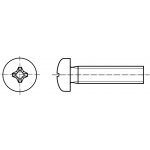 PROFISTYL DIN 7985 šroub s půlkulatou hlavou a křížovou drážkou PHILLIPS pozink Varianta: DIN 7985 šroub půlkulatá hlava kříž. ZB M04x016 – Zboží Mobilmania