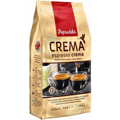 Popradská Crema Espresso Crema zrnková 0,8 kg – Hledejceny.cz