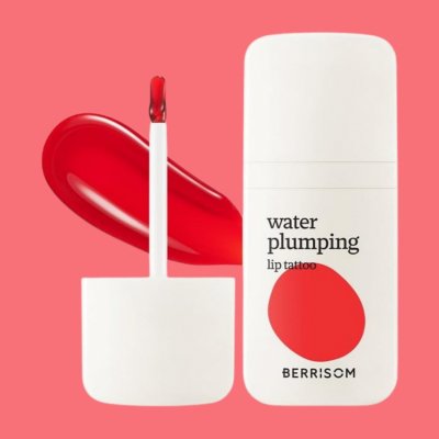 Berrisom Water Plumping Lip Tattoo 01 Red Core Dlouhotrvající hydratační slupovací tint na rty 6 g – Zboží Dáma