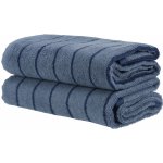 Livarno Home Froté ručník, 2 kusy, 50 x 100 cm (modrá) – Sleviste.cz