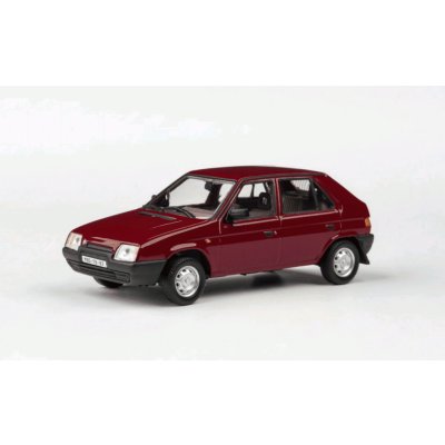 Abrex škoda Favorit 136L 1988 Červená Apollo časopis s modelem 1:43 – Zboží Mobilmania