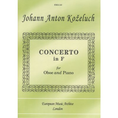 Koželuch, Johann Anton Concerto in F / hoboj + klavír – Zboží Mobilmania