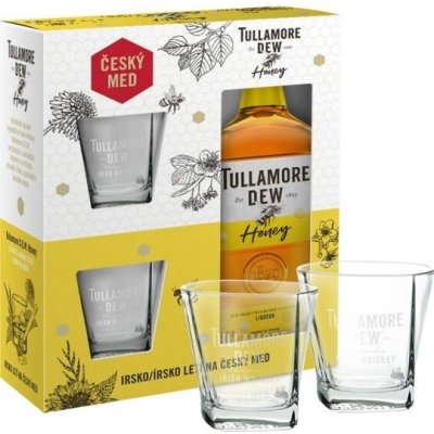 Tullamore Dew Honey 40% 0,7 l (dárkové balení 2 skleničky) – Hledejceny.cz