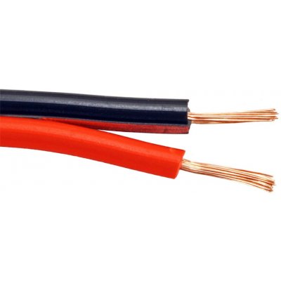 goobay Kabel k reproduktorům, 2x 0,5mm2, CCA, černo červený, 100m (56707) - 11.92.3062 – Zboží Mobilmania