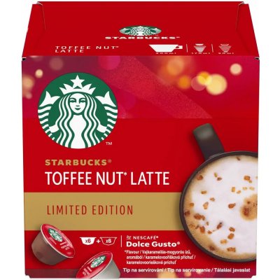 Starbucks Toffee Nut Latte by NESCAFE Dolce Gusto limitovaná edice kávové kapsle v balení 12 ks – Zbozi.Blesk.cz