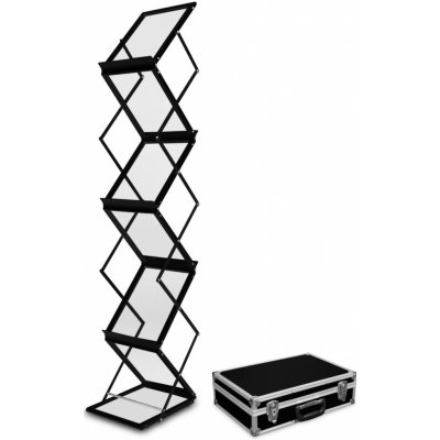 A-Z Reklama CZ Mobilní Oboustranný skládací stojan na letáky ZED UP 6x A4 s přenosným kufrem - Černý – Zboží Mobilmania