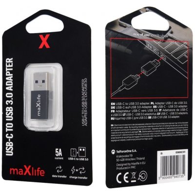 OEM0002301 Maxlife USB-C to USB 3.0 adaptér