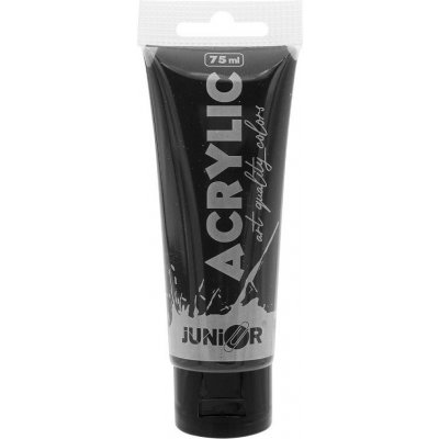 Akrylová barva 75 ml černá – Zboží Dáma