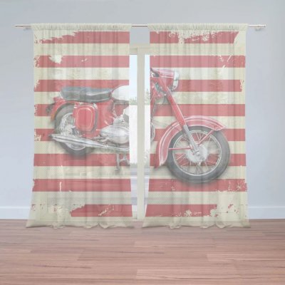 Sablio Záclony Jawa panelka Pruhy: 2ks 150x250cm – Hledejceny.cz