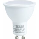 Tesla LED žárovka GU10 5W 230V 400lm 30 000h 3000K Teplá bílá 100° Stmívatelná