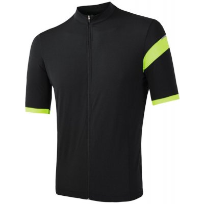 Sensor CLASSIC krátký rukáv celozip černá/reflex žlutá pánský – Zboží Mobilmania
