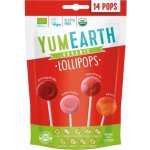 YumEarth BIO Ovocná lízátka meloun jahoda broskev granátové jablko 14 ks 85 g – Zboží Dáma