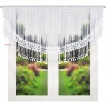 BytoTex Dekorační krátká záclona s řasící páskou LG 208 WB 300x95 cm – Hledejceny.cz