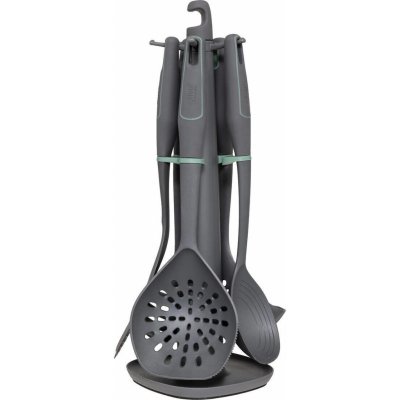 5five Simply Smart Sada kuchyňských nástrojů NEO, 4 doplňky na stojanu šedá – Zboží Mobilmania