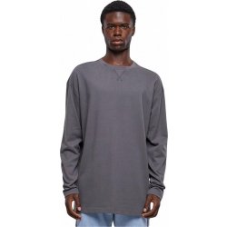 Urban Classics pánské oversize tričko bez manžet na rukávech se středovým švem na zádech šedá tmavá