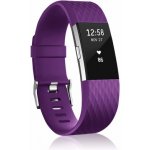 BStrap Silicone Diamond Small řemínek na Fitbit Charge 2, purple SFI002C27 – Zboží Mobilmania