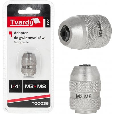 Adaptér na závitníky 1/4" M3–M8 CrV TVARDY, Geko T00036 – Hledejceny.cz