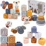 Kruzzel 24812 Senzorické měkké kostky, 13 ks – Sleviste.cz