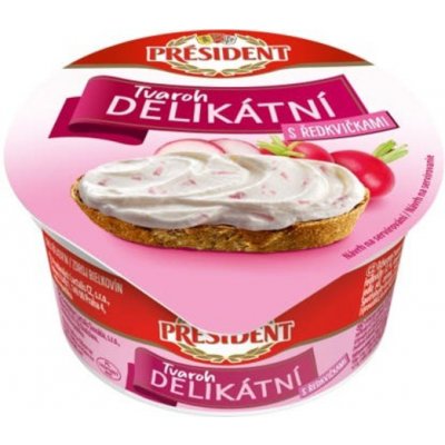 Président Delikátní Tvaroh Ředkvička 125 g – Zboží Dáma