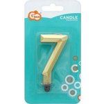 GoDan Dortová svíčka číslice Zlatý diamant číslo: 0 – Zboží Dáma