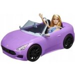 Barbie a její fialový auto kabriolet – Zboží Dáma