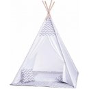 Baby Nellys teepee bílo / šedy s výbavou