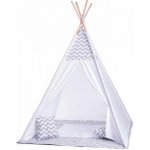 Baby Nellys teepee bílo / šedy s výbavou – Zboží Mobilmania