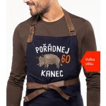 Kariban HobbyTriko Zástěra k narozeninám Exclusive Pořádnej kanec Tmavě modrá – Hledejceny.cz