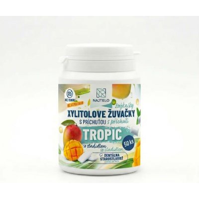 NAJTELO Žvýkačky s xylitolem bez aspartamu tropic 75 g – Zboží Dáma