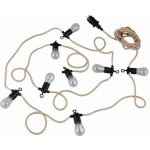 Trio Leuchten R74771132 CHAIN Venkovní LED světelný řetěz v černé barvě IP44 10xE27 1W 6,5m – Zboží Dáma