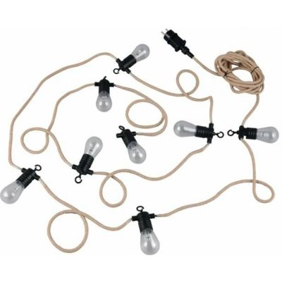 Trio Leuchten R74771132 CHAIN Venkovní LED světelný řetěz v černé barvě IP44 10xE27 1W 6,5m – Zboží Dáma