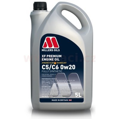 Millers Oils XF Premium C5/C6 0W-20 5 l – Zboží Mobilmania