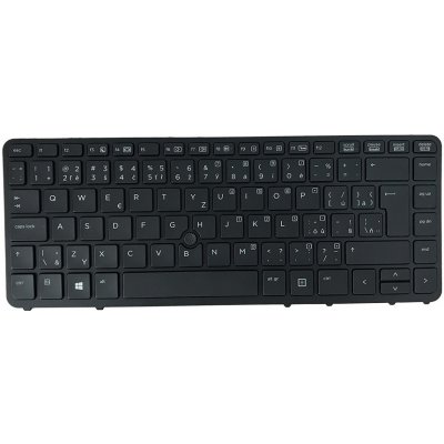 DeTech Klávesnice pro notebook HP 840 G2, CZ – Zboží Živě